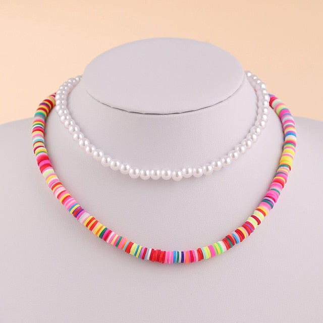Bohemian Multicolor Beaded Necklaces