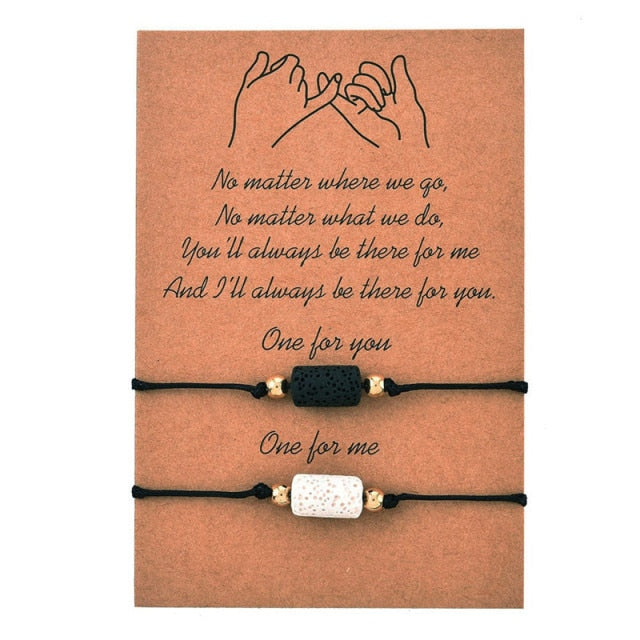 Vintage Silver Color Friendship Forever Charm Bracelets
