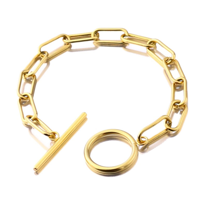 Men Gold Bracelets Hand-chain Fashion Jewelry Accessories Gifts