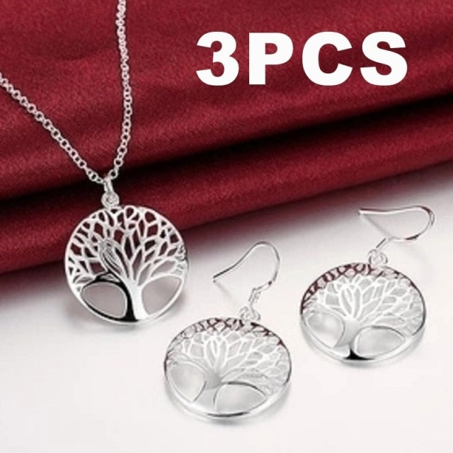 Exquisite Eardrop Shape Pendant Neckalce Water Drop Jewelry Set