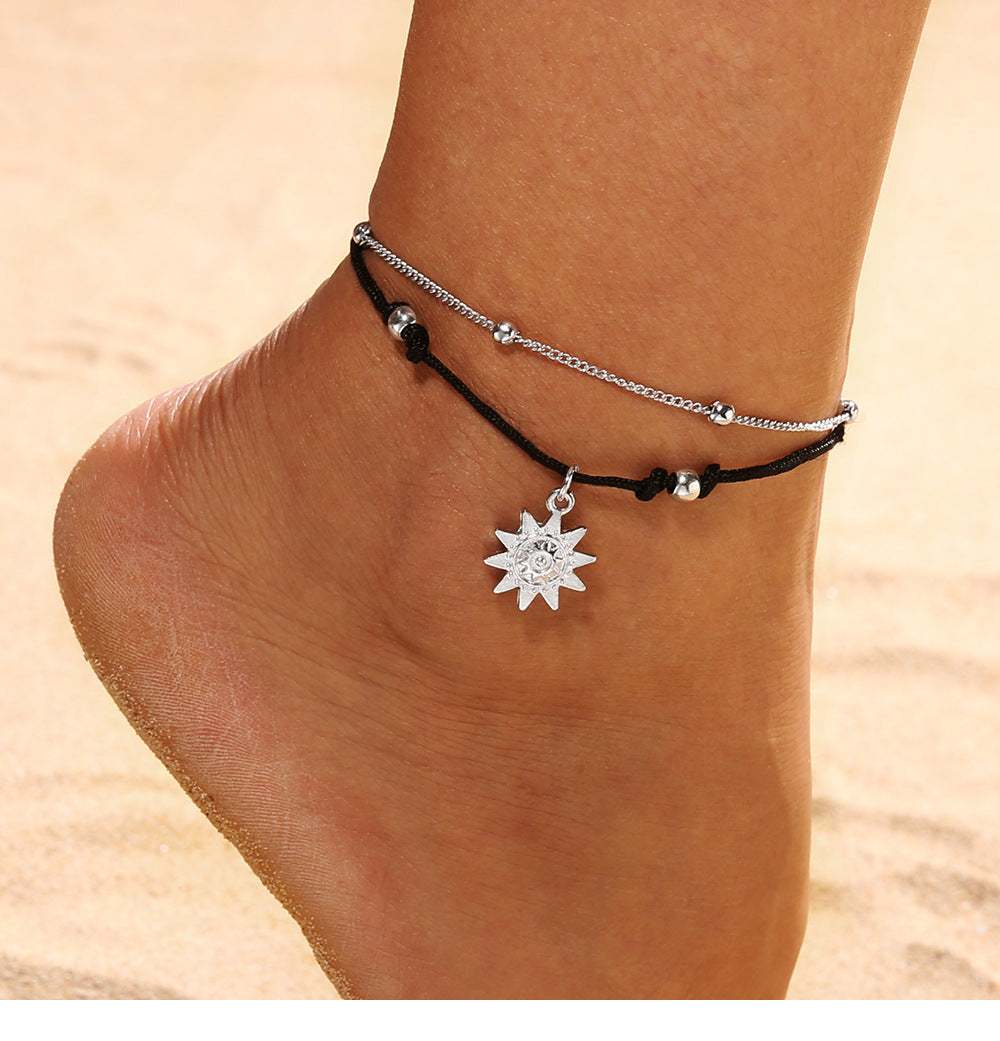 Sun Ankle Bracelets For Women Boho Jewelry Sunshine Ancle Bracelets