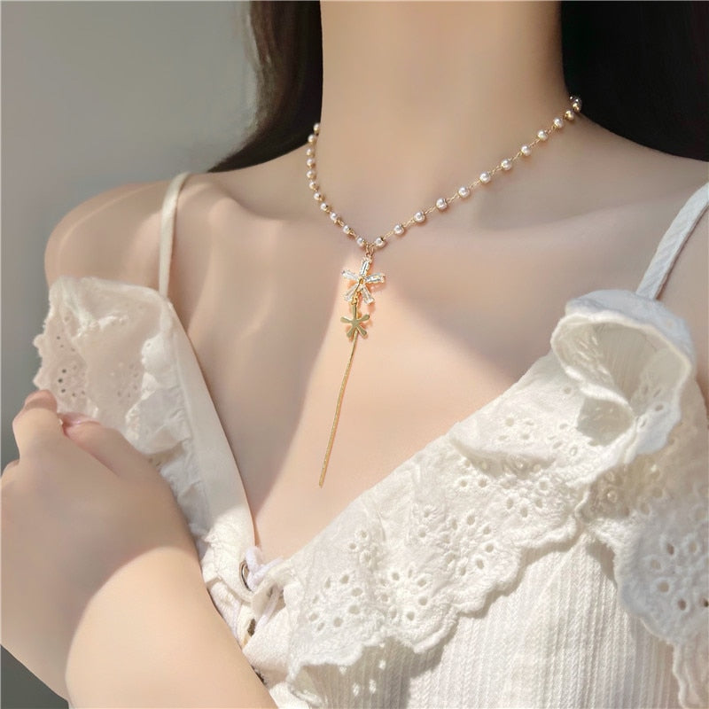 Simple Bohemia Elegant Choker Tassel Necklace