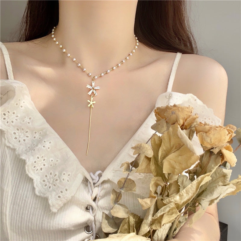 Simple Bohemia Elegant Choker Tassel Necklace