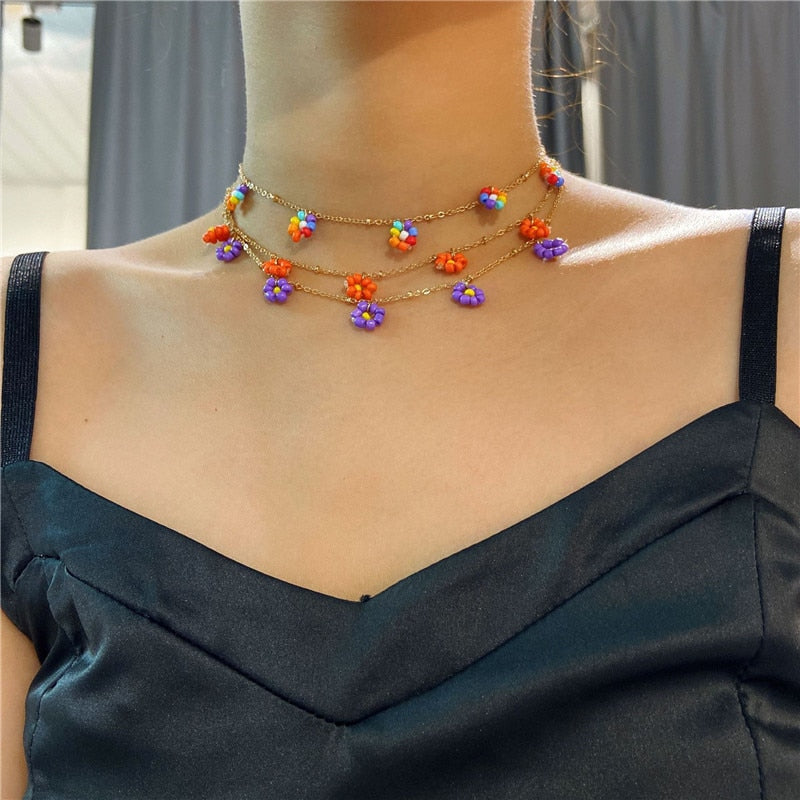 Simple Bohemia Elegant Choker Tassel Necklace