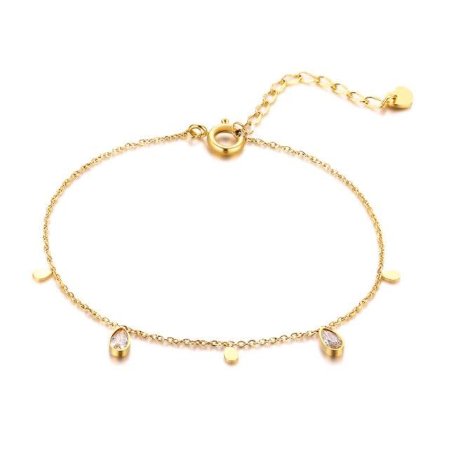 Ultra Thin Chain Link Cross Bracelet