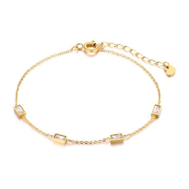 Ultra Thin Chain Link Cross Bracelet