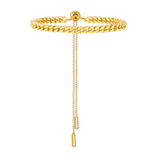 Ultra Thin Chain Link Cross Bracelet