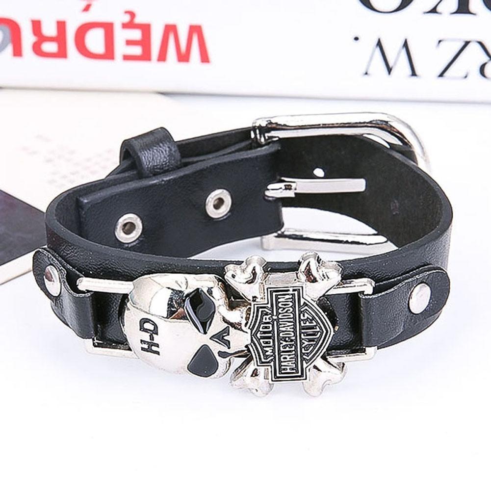 Vintage Titanium Steel Skull Punk Bracelet