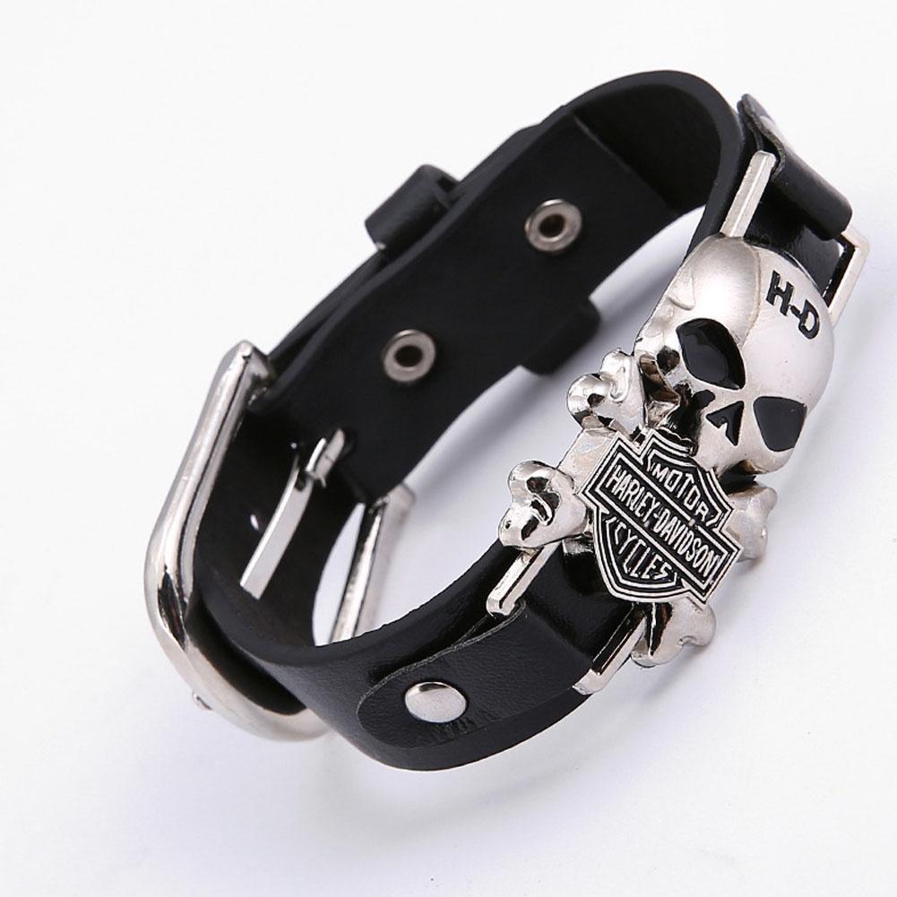 Vintage Titanium Steel Skull Punk Bracelet