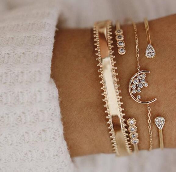 Bohemian Mixed Golden Shell Starfish Bracelet Women