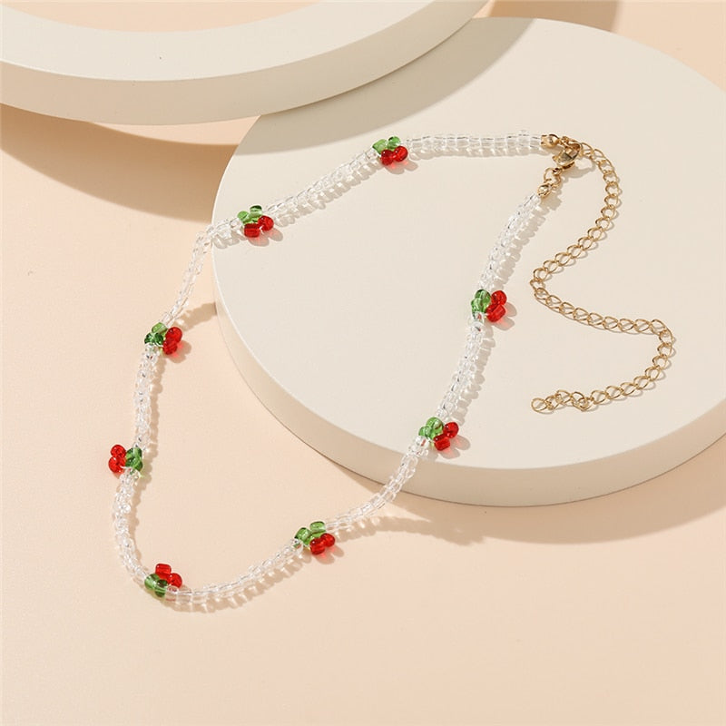 Bohemian Colorful Bead Shell Necklace