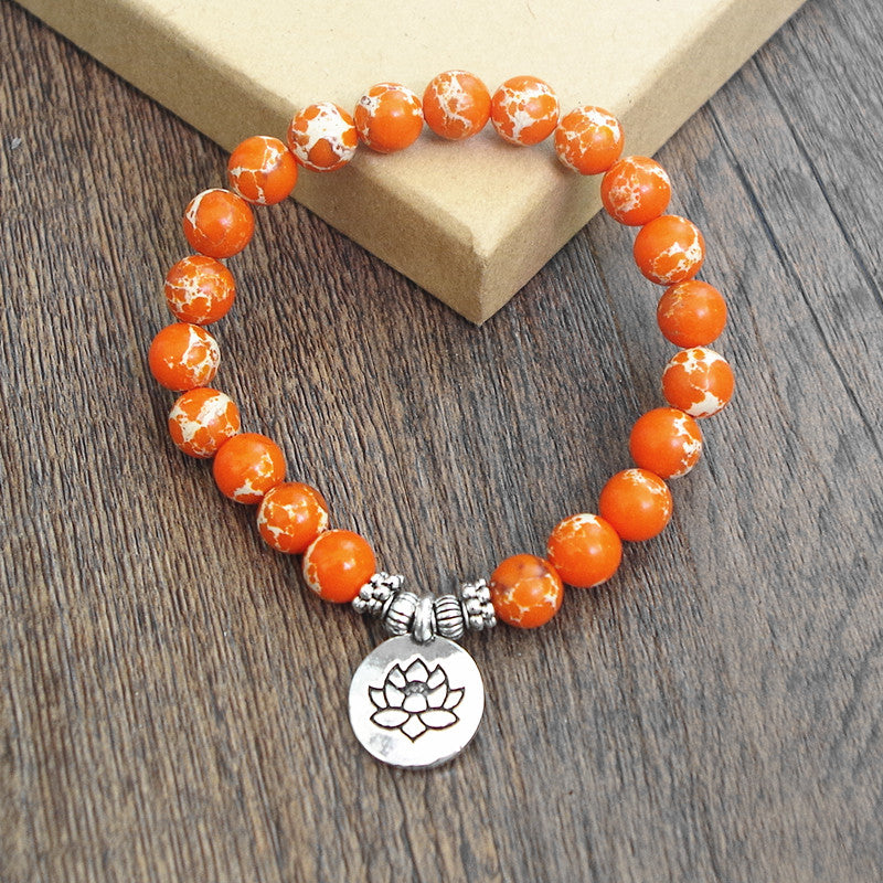 Natural Stone Yoga  Chakra Mala Prayer Beads