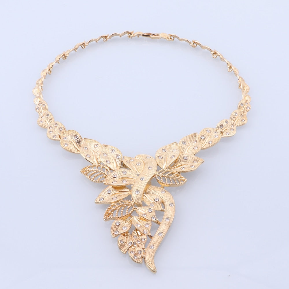 Women Crystal Italian Bridal Jewelry Sets