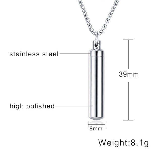 Hollow Pill Necklace for Men Women