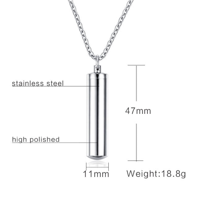 Hollow Pill Necklace for Men Women
