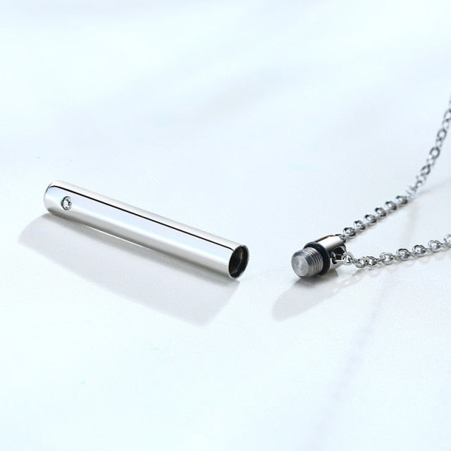 Hollow Pill Necklace for Men Women