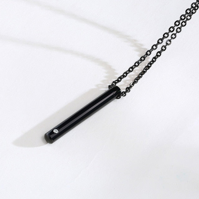 Hollow Pill Necklace for Men Women