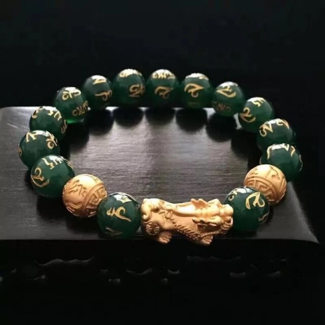 New Pixiu Feng Shui Beads Bracelet Obsidian Stone Bracelet