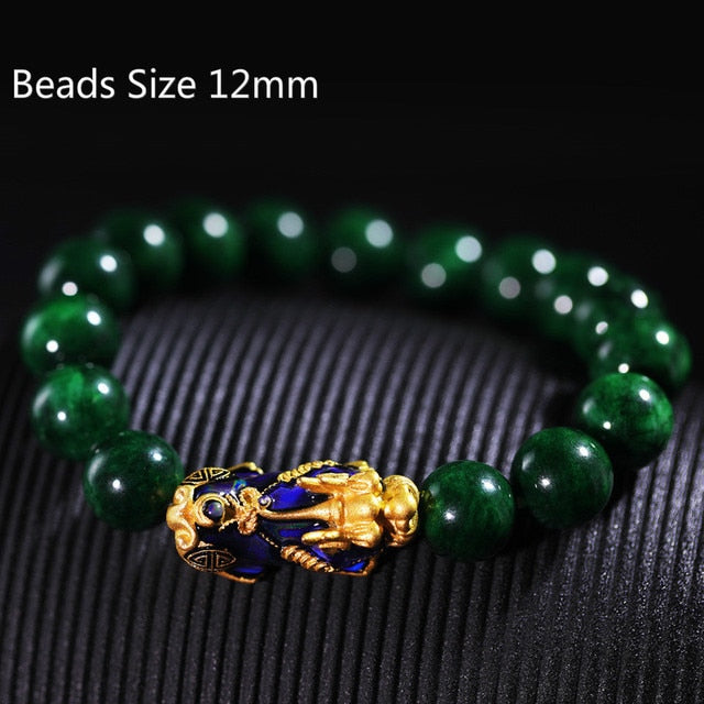 New Pixiu Feng Shui Beads Bracelet Obsidian Stone Bracelet