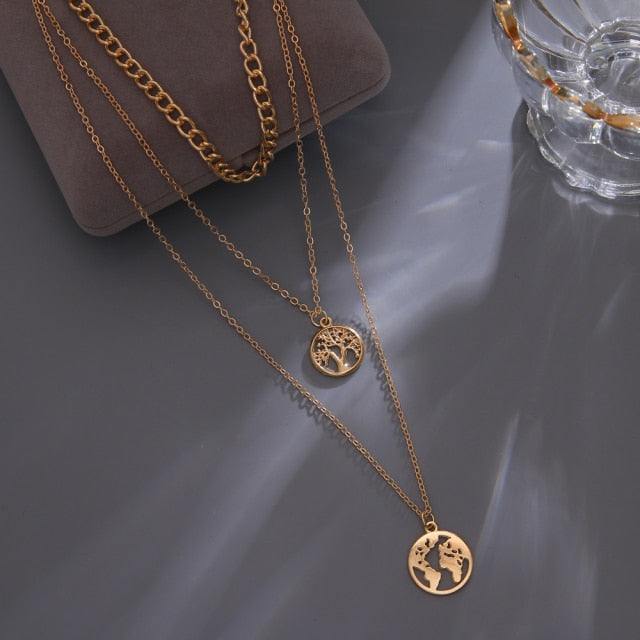 Vintage Multi Layered Women's Necklaces