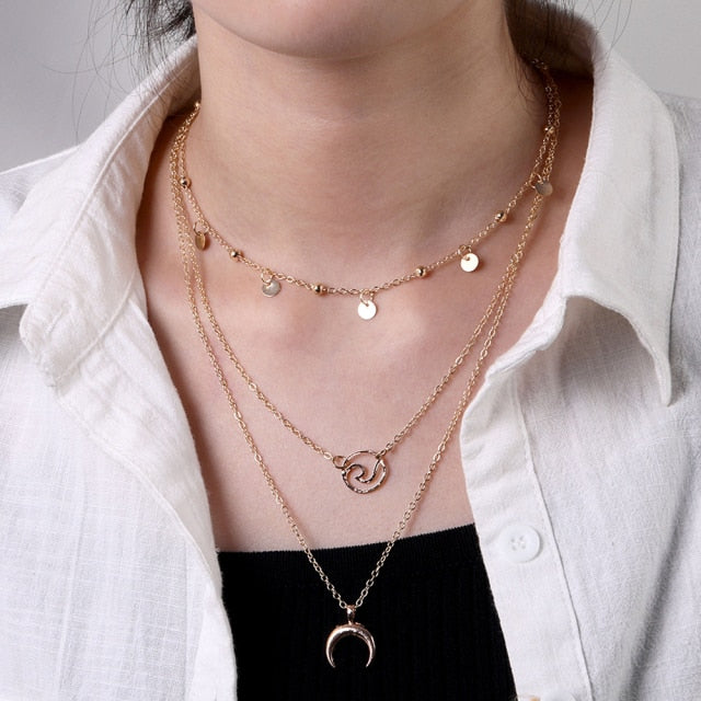 Vintage Multi Layered Women's Necklaces