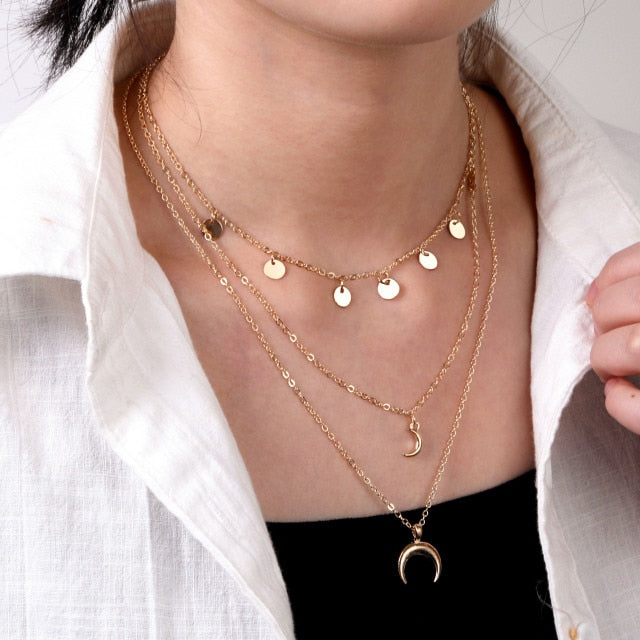 Vintage Multi Layered Women's Necklaces