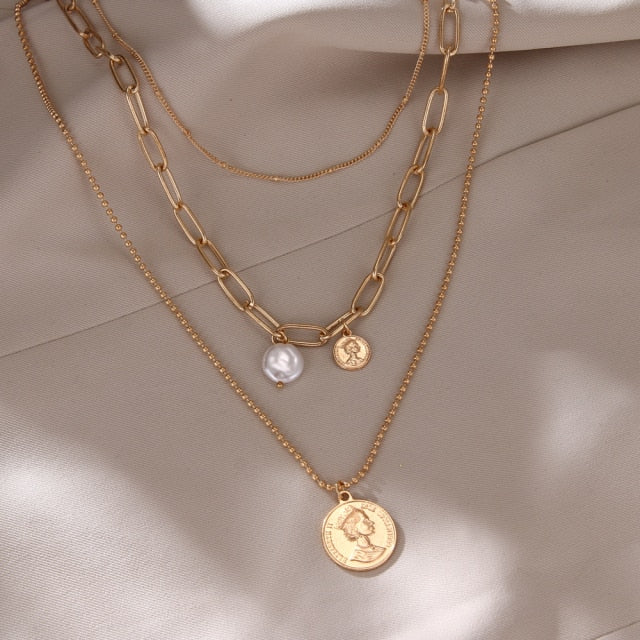 Vintage Multi Layered Women's Necklaces