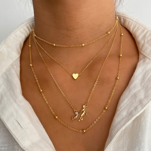 Vintage Multi Layered Women's Necklaces