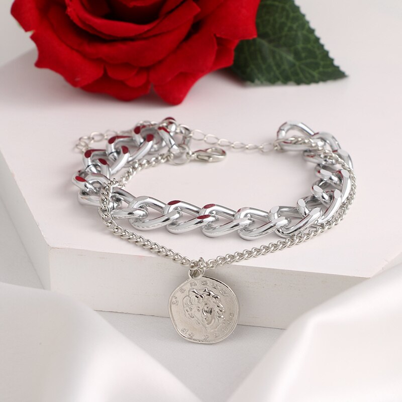Bohemian Geometric Double Layer Bracelets