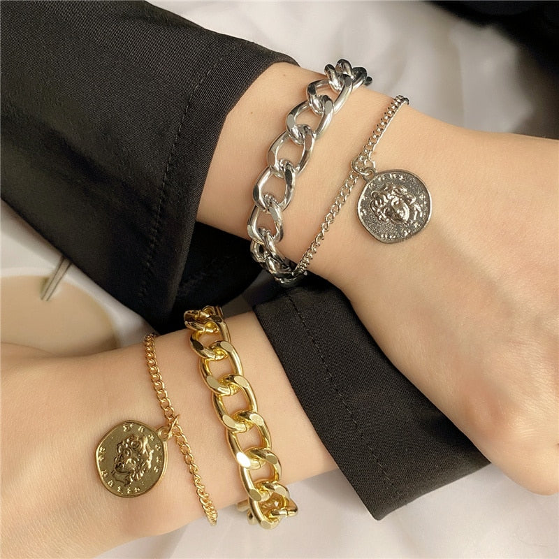 Bohemian Geometric Double Layer Bracelets