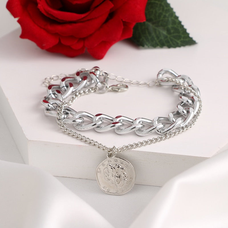 Bohemian Geometric Double Layer Bracelets