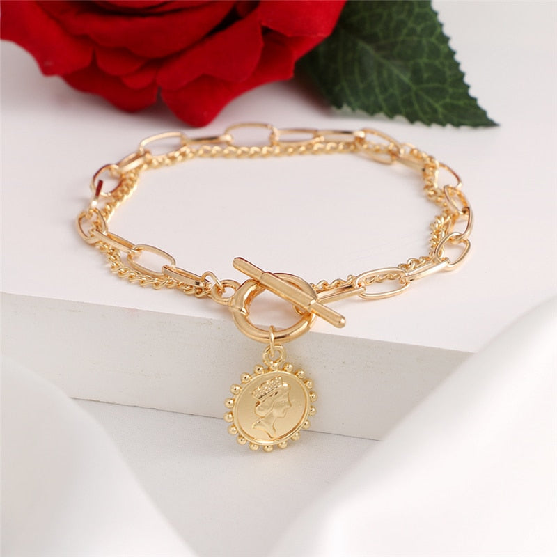 Bohemian Geometric Double Layer Bracelets