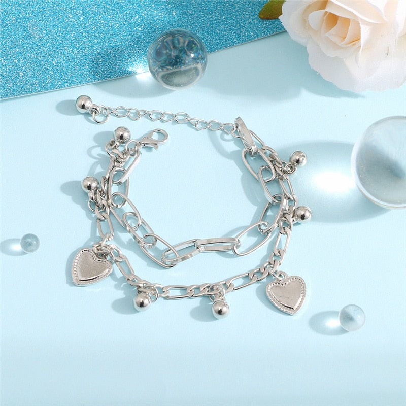 Bohemian Geometric Double Layer Bracelets