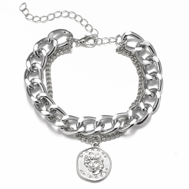 Bohemian Geometric Double Layer Bracelets