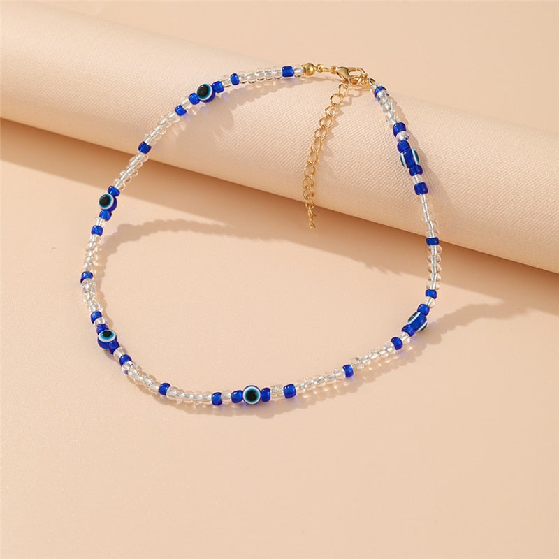 Bohemian Colorful Bead Shell Necklace