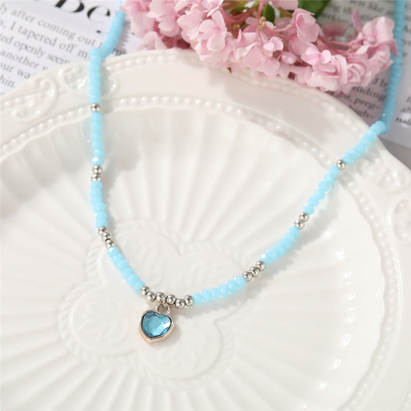 Bohemian Colorful Bead Shell Necklace