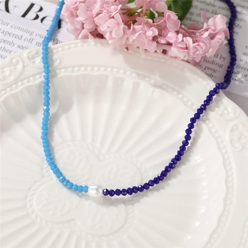 Bohemian Colorful Bead Shell Necklace