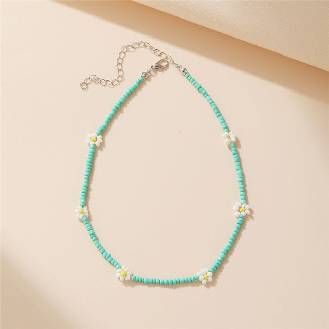 Bohemian Colorful Bead Shell Necklace