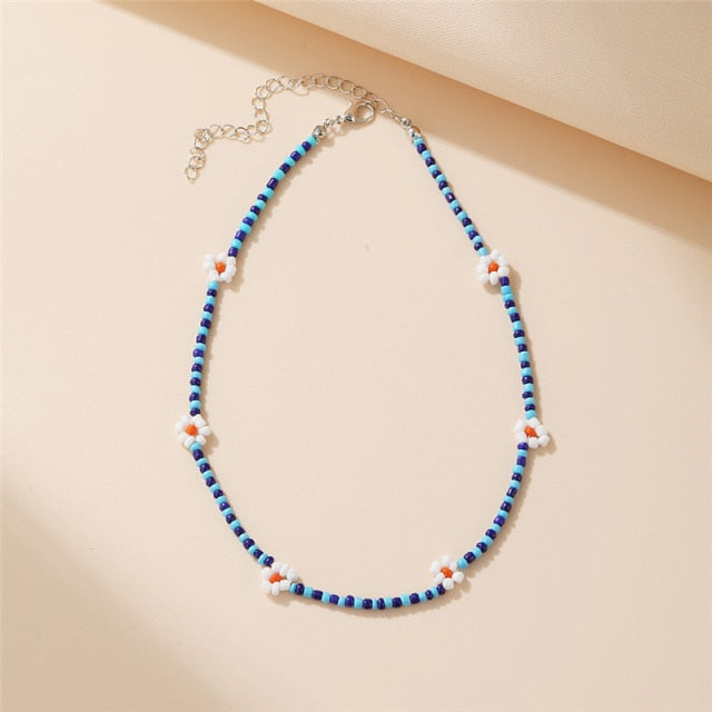 Bohemian Colorful Bead Shell Necklace