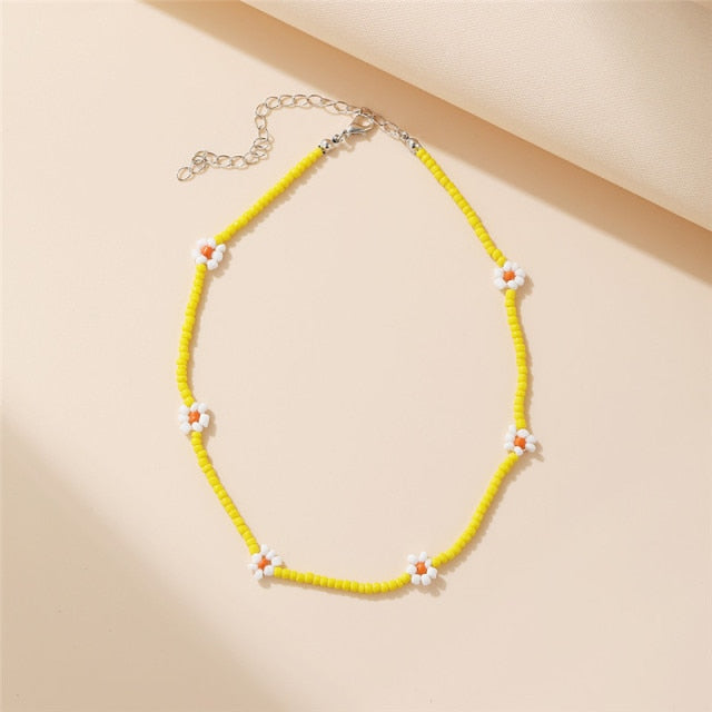 Bohemian Colorful Bead Shell Necklace