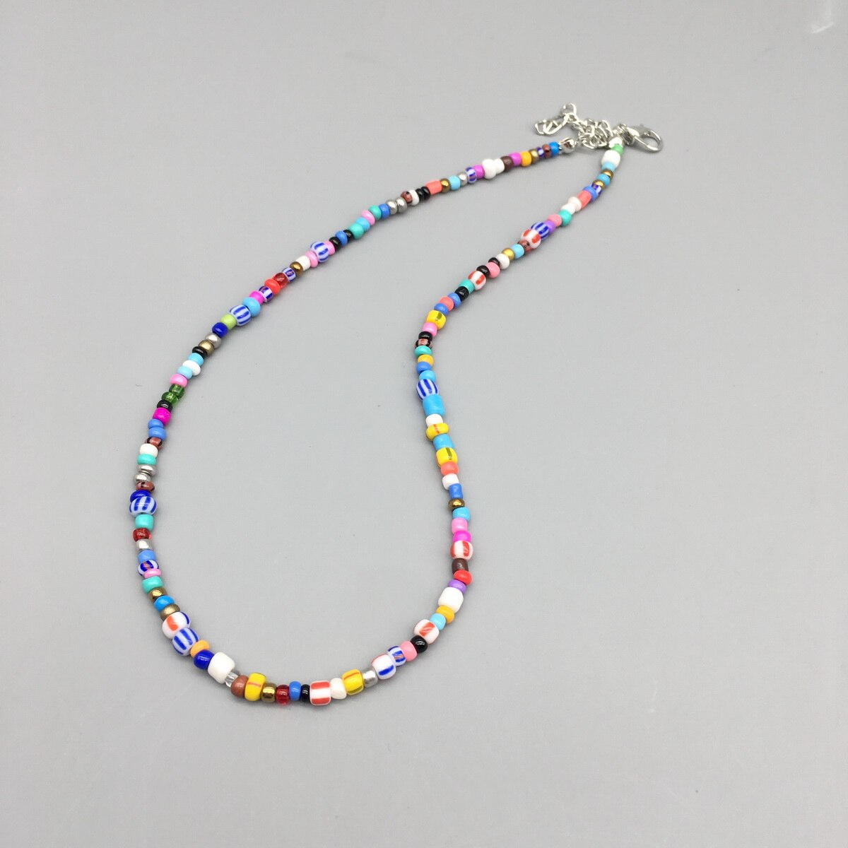 Multicolor Seed beads Choker Necklace