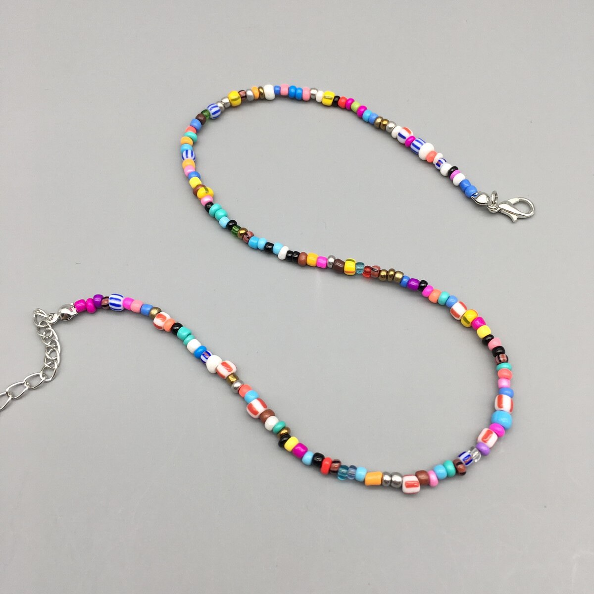 Multicolor Seed beads Choker Necklace