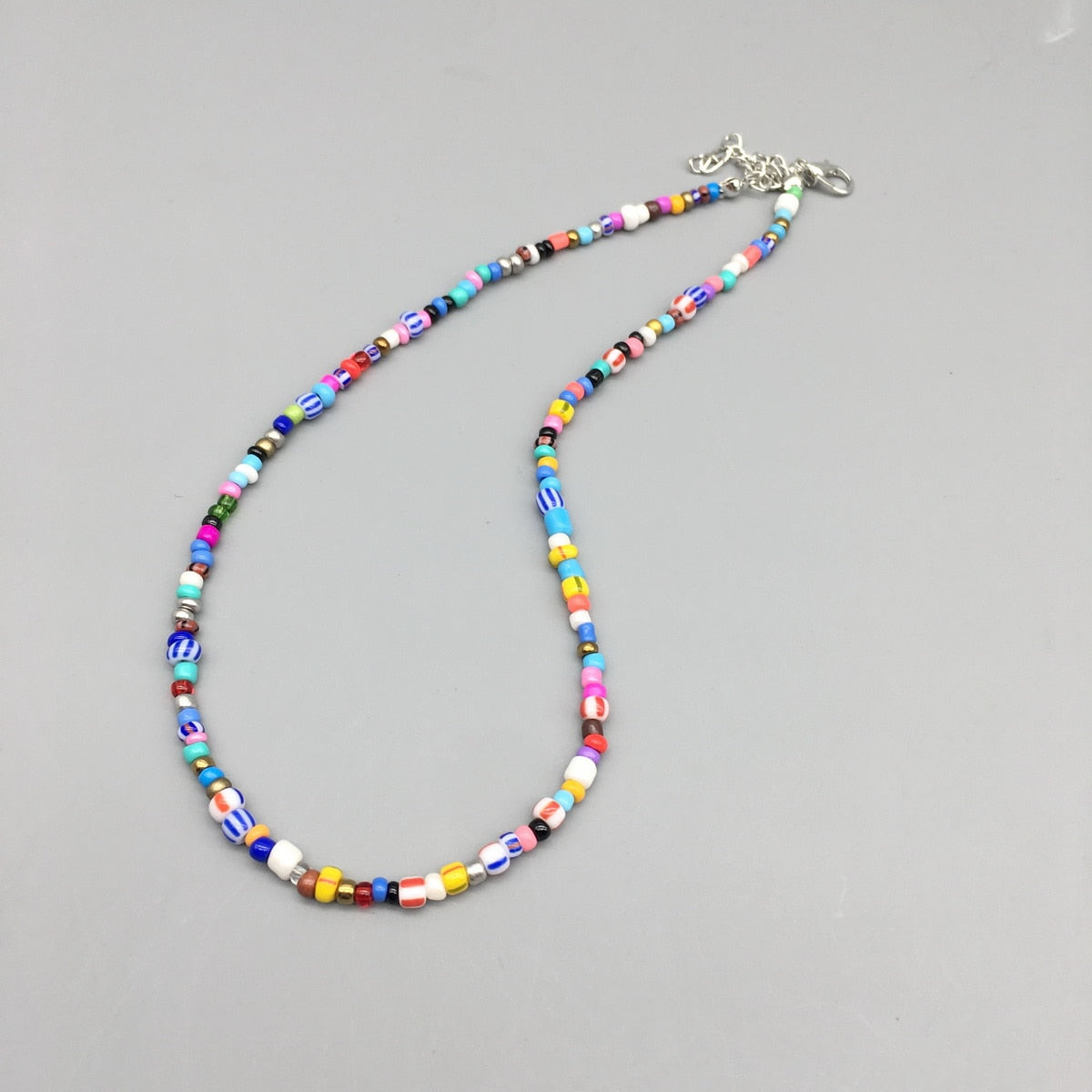 Multicolor Seed beads Choker Necklace