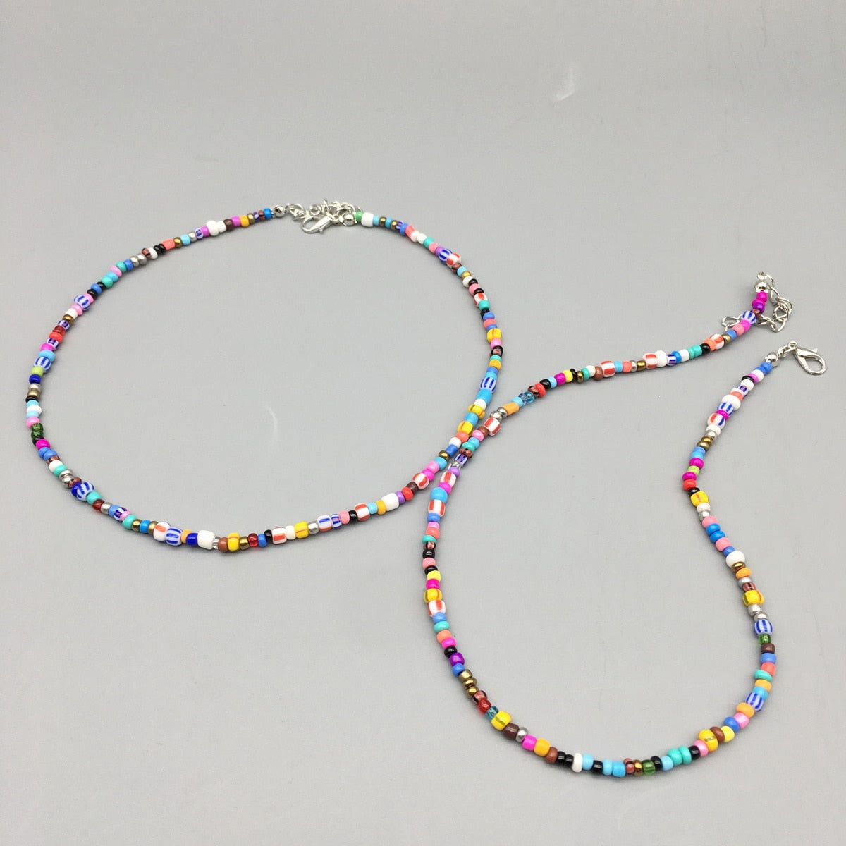 Multicolor Seed beads Choker Necklace