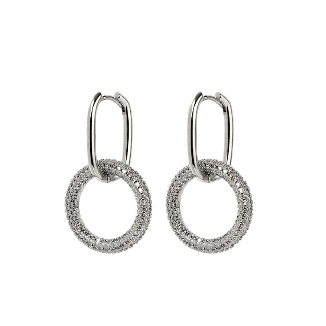 1 Pair fashion gold geometric Oval Rectangle hoop earrings