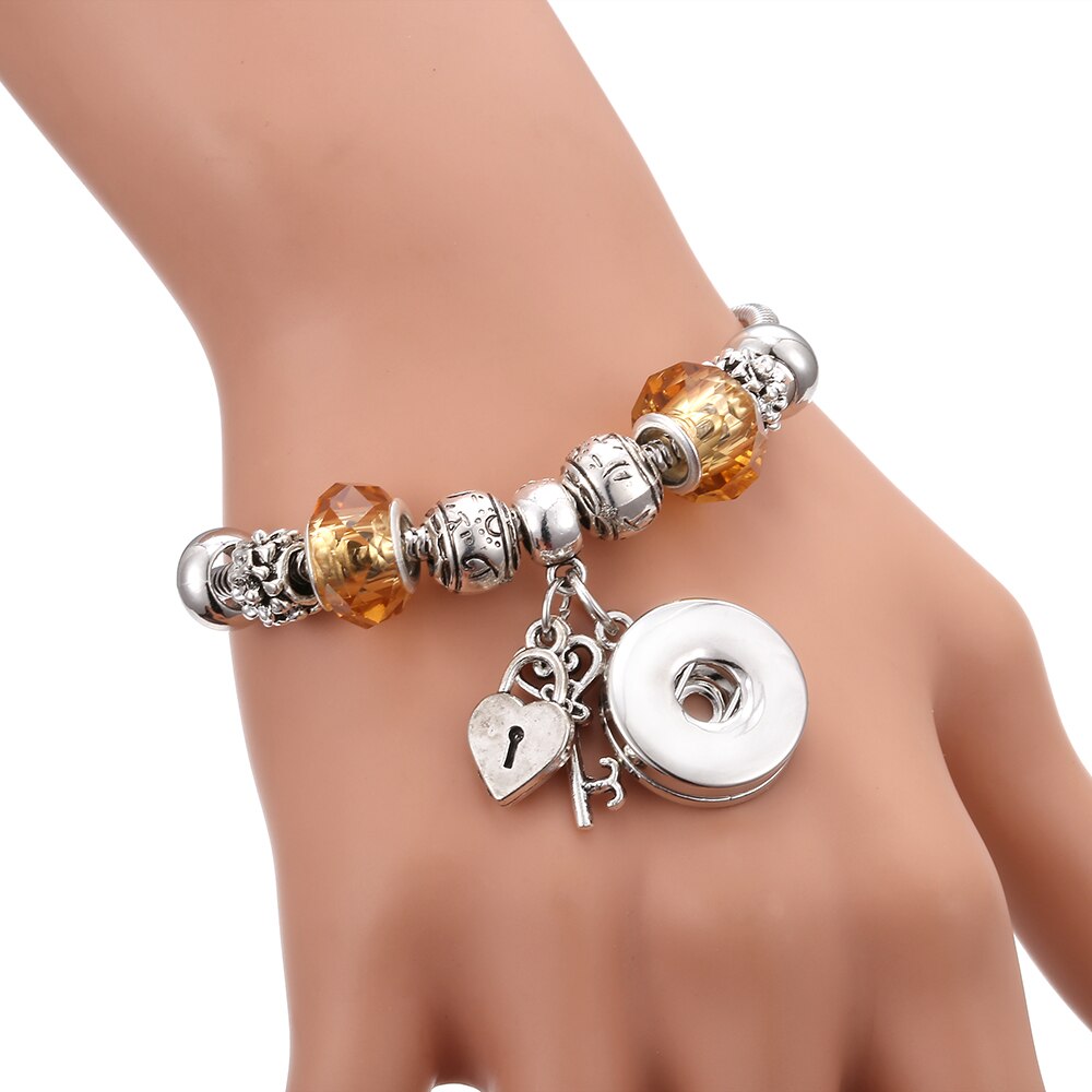Snap Button Jewelry Bracelet