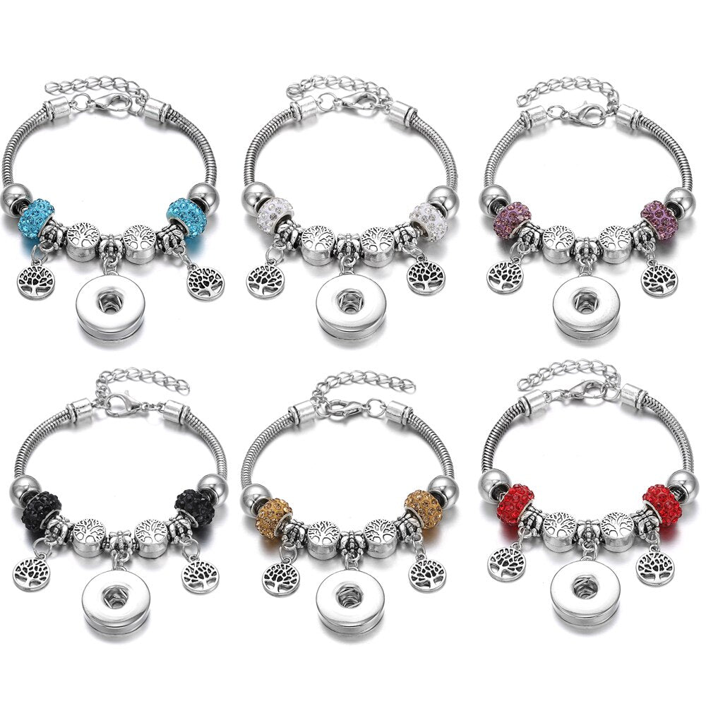 Snap Button Jewelry Bracelet