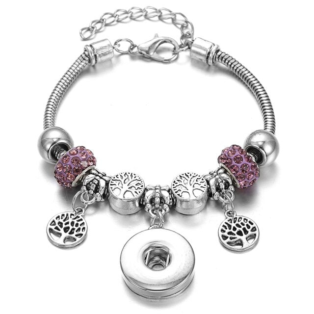 Snap Button Jewelry Bracelet
