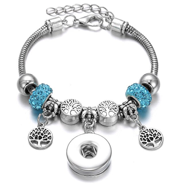 Snap Button Jewelry Bracelet