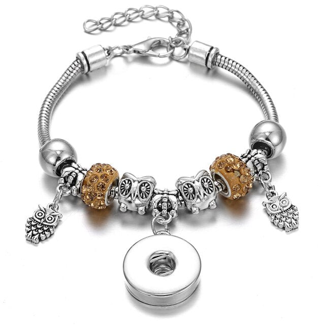 Snap Button Jewelry Bracelet